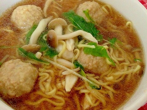 しめじと肉団子のラーメン★